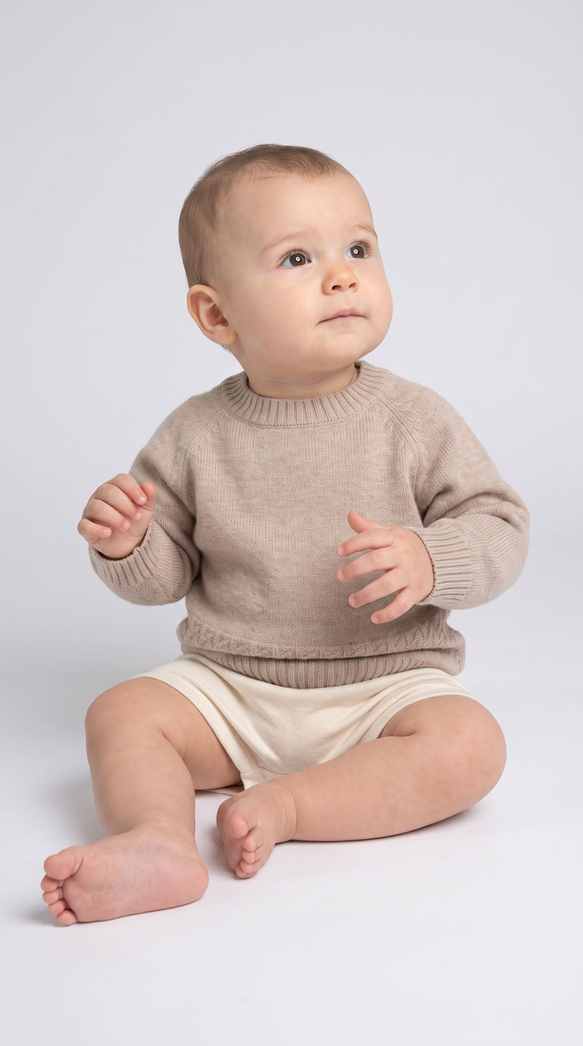 ZQ Merino & Bactrian Camel Baby Jumper